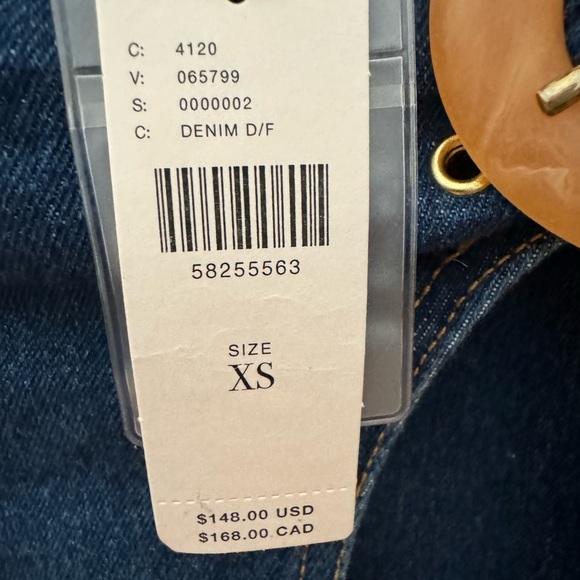 NWT Anthropologie Amata Apparel Mari Slim Denim Mini Skirt - Picture 5 of 9